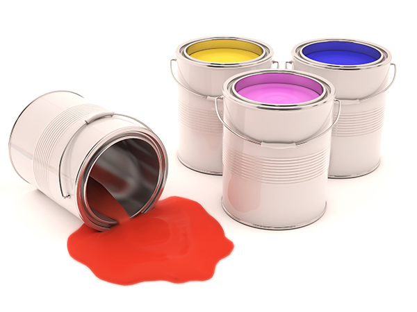 pots de peinture